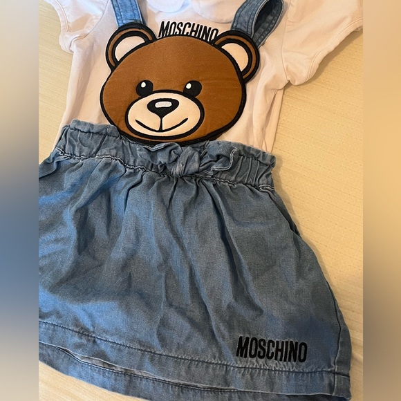 9-12 month Moschino dress jumper and short sleeve set - Picture 2 of 4
